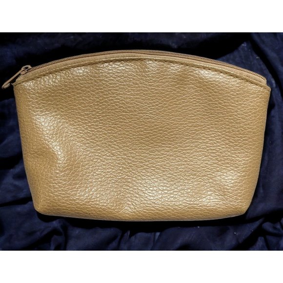 Handbags - Tan Leather Toiletry Pouch